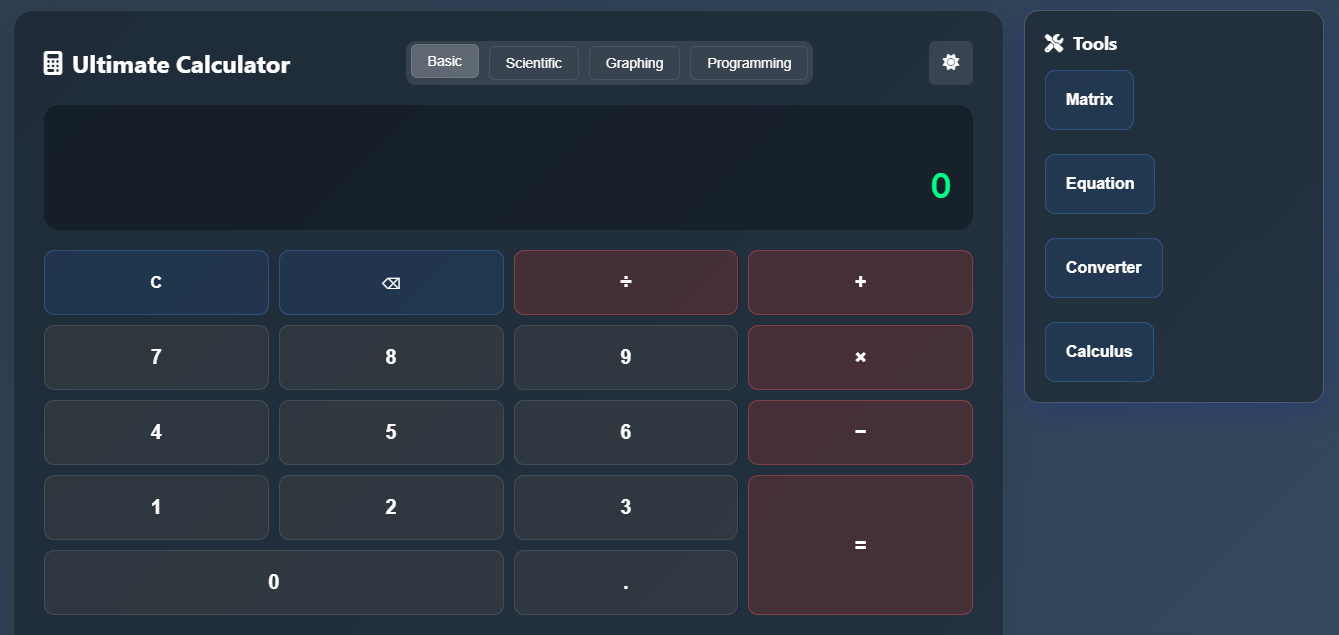 Multi-Functional Calculator