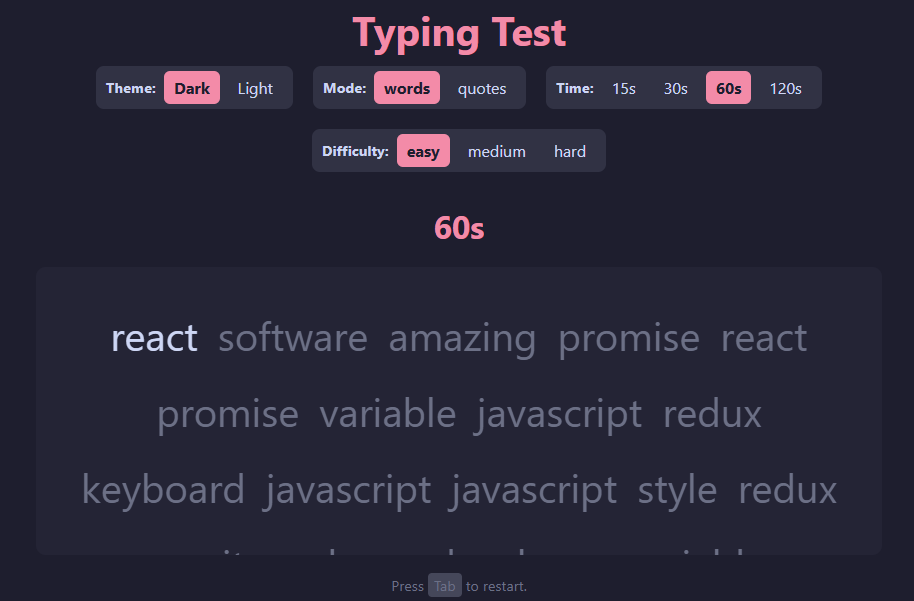 Typing Test